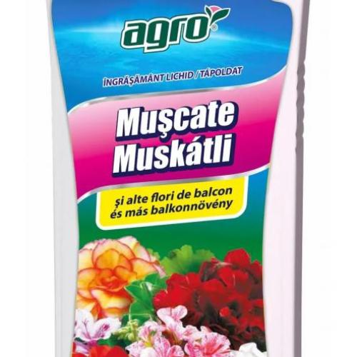 Muskátli és balkonnövény tápoldat (Agro) 1 l